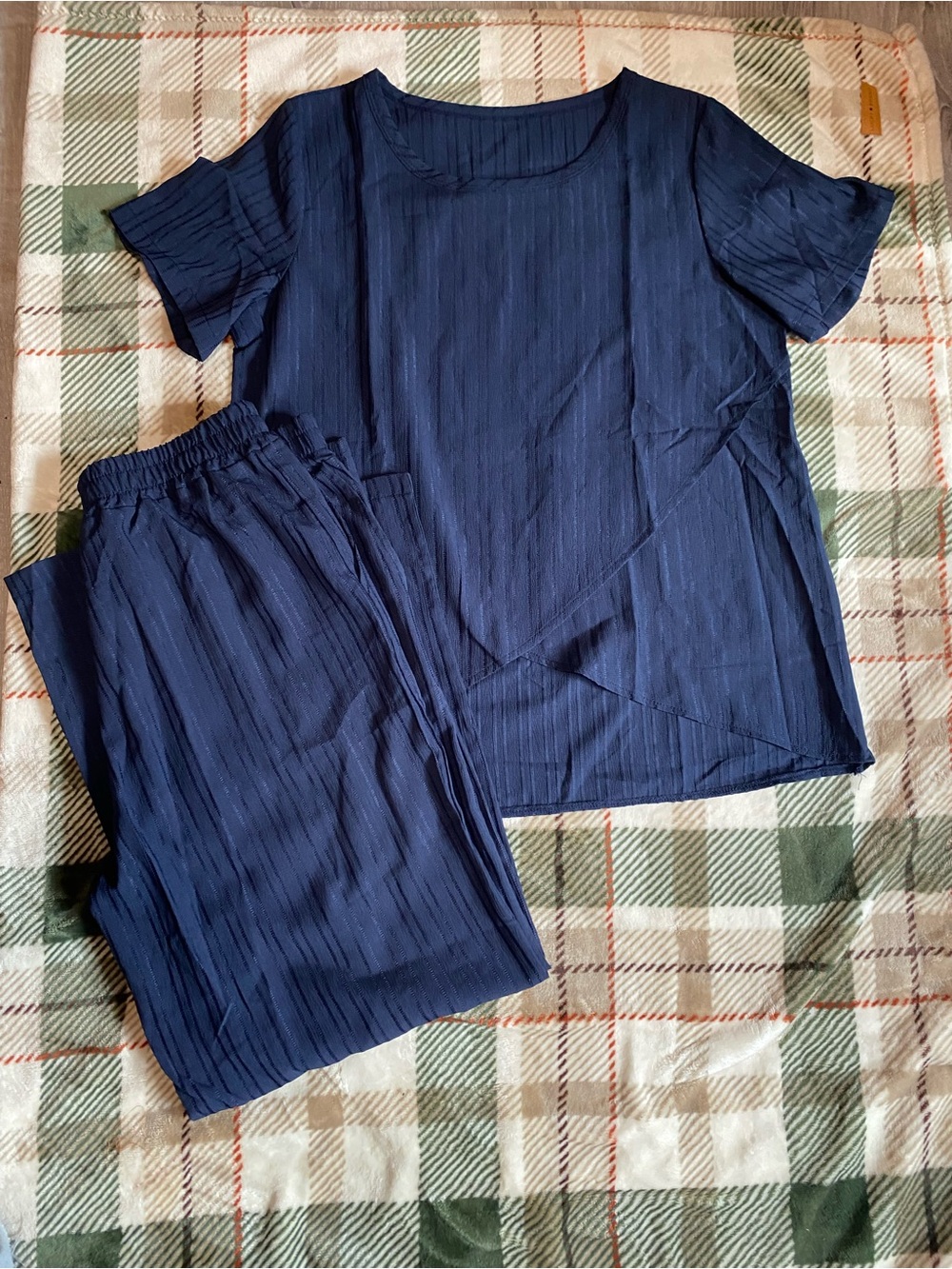 Women's Navy Short-Sleeve Top - Relaxed Fit